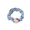 Linda Diadema de Gatito a Cuadros Dulce Chica Ins Chica Suave Banda para la Cabeza de Intestino Delgado Coleta Cuerda para el Cabello de Goma Simple Accesorios para el Cabello