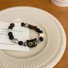 Novo estilo chinês personalizado miçangas pulseira meow moda nicho artesanal internet celebridade elástico pulseira feminino all-match casal pulseira