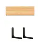 Estante de Pared, Estante de Pared de Tablero Recto, Soporte para Pared Divisoria, Estantería de Pared de Madera para Habitación de Estudiantes
