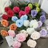 Flor Artificial nova rosa diamante de três cabeças flor de seda decoração de sala de estar adereços de decoração para fotos fileira de flores de casamento estilo ins