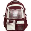 Mochila Linda Estilo Universitario Coreano para Niñas, Dulce y de Nicho, Mochila Escolar para Estudiantes de Gran Capacidad, Ligera y Repelente al Agua