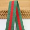 Suministro directo de fábrica cincha de algodón a rayas de colores de 25 mm de ancho correa para bolso cinturón de lona para pantalones accesorios decorativos para zapatos y sombreros