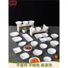 Plato de Salsa Blanco de Melamina A8 para Uso Comercial, Plato de Condimento para Hot Pot, Plato para Salsa para Mojar, Plato de Condimento para Restaurante, Plato para Salsa de Soja, Plato para Kimchi, Plato para Verduras en Escabeche