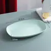 Nuevo Plato Creativo Ovalado de Pescado de Plástico de Paja de Trigo para Verduras al Vapor, a la Parrilla, Pescado, Hogar, Restaurante, Plato Grande, Vajilla Llama de Trigo