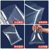 Bolsas autosellantes de PE engrosado al por mayor, bolsas transparentes acanaladas de múltiples tamaños, bolsas de conservación para refrigerador, bolsas de embalaje para almacenamiento de joyería y artículos varios
