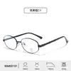 Nuevas Gafas de Metal Irregulares Pequeñas con Filtro de Luz Azul Dibujo Lineal Artístico Versátil Elegante Punto Laca Lentes Planas Venta al por Mayor