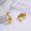 Brincos de argola simples brincos design senso nicho yiwu joias brincos osso da orelha unhas brincos europeus e americanos luz luxo high-end senso