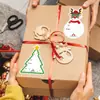 Pegatinas Navideñas Hechas a Mano Etiquetas de Bendición Reno Muñeco de Nieve Pegatinas de Decoración de Regalos Pegatinas para Sellar Embalaje Impresas a Medida