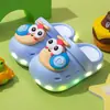 Nuevos y lindos zuecos de dibujos animados de helicóptero con suelas suaves e luces para niños, zapatillas versátiles ligeras de EVA para exteriores