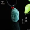 Pingente de Jadeíte Azul Água Natural Grau A Ai Yu Moeda de Cobre Pixiu Pingente de Jade E-commerce Transmissão ao Vivo Atacado S6031701