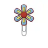 [Serie de flores] linda flor pegamento flexible de PVC accesorio estudiantil decoración para paper clip marcapáginas venta al por mayor