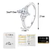 Anel Douyin Cross-Border S925 Moissanita Lapidação Marquise de Um Quilate para Mulheres, Design de Nicho de Luxo Leve Anel de Noivado Atacado