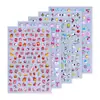 Novos Adesivos 5D Em relevo para Nail Art Desenho Animado Infantis Fofo Graffiti Gatinho Coelho Raposa Chikawa Snoopy