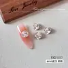 Pedras de strass K9 quadradas empilháveis de alta transparência sem base para decorações de unhas, esferas de strass de cristal coloridas multifacetadas super brilhantes para nail art