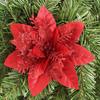 Decoración navideña de 14 cm, polvo dorado, cebolla en polvo navideña, accesorios para guirnaldas, decoración para árboles de Navidad, accesorios navideños al por mayor