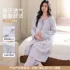 Cárdigan de cuello redondo al por mayor, largo, de algodón, ropa de maternidad, nuevo pijama de otoño de manga larga y pantalón largo para lactancia, para mujeres embarazadas