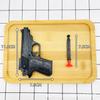 1936 placa de succión doble pistola juguete para niños ventosa pistola de bala suave pistola para agarrar huevos blandos lanzador tiro competitivo 2 yuanes