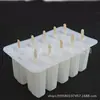 10 agujeros 10 agujeros con molde de silicona para paletas de hielo Cubo de hielo Molde de paleta de hielo antiguo de Pekín
