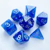 Juego de Mesa de Dados Acrílico Color Sólido Coloridos Poliédricos Dados de Juego DND Set de Dados de Juego de Rol COC Transfronterizo