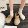 Sandalias Birkenstock de estilo retro con doble tira para mujer, nuevos mocasines slip-on de suela plana estilo coreano 2026, zapatos casuales cómodos
