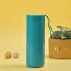 Copo Rígido de Aço Inoxidável 304, Copo de Água Portátil com Corda, Copo Térmico Portátil para Escritório, Pode Ser Impresso e Personalizado