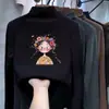 Ropa interior base de forro polar para niños, camiseta elegante de manga larga para otoño e invierno para niñas, engrosada, cuello medio alto, top interior cálido y casual