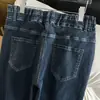 Ropa para Mujer Tallas Grandes 200/ 150kg Pantalones de Mezclilla Cintura Alta Ajustados Casuales Sueltos Ajustados Acampanados 3378