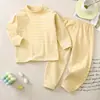 Conjunto Térmico Infantil Pijama Outono Inverno para Crianças Maiores, Roupa de Casa, Roupa Íntima Térmica para Meninos e Meninas