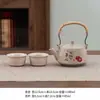 Juego de Té de una Olla y Dos Tazas Set para Hogar Dormitorio Hotel Restaurante Cerámica Kung Fu Juego de Té Tetera Taza de Té Recepción