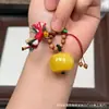 Cera de Abeja de Segunda Generación Varios Estilos Oso Bolsa de Queso Colgante Llavero DIY Exquisito Adorno de Joyería