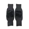 Rodilleras Cálidas de Imitación de Piel de Conejo, Engrosadas y Forradas de Felpa, Doble Capa Compuesta Estilo Velcro Rodilleras a Prueba de Viento para Ciclismo