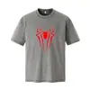 Nova Camiseta Retro Americana Lavada com Efeito Desgastado de Manga Curta para Homens e Mulheres, Verão 230g Gola Redonda Casual Roupas Estampadas