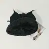 Gorro de Punto de Color Sólido Holgado para Mujer en Invierno, Moderno y a la Moda, Hace que la Cara Parezca Más Pequeña, Cálido y Protector de Orejas, Sombrero de Lana