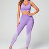 Conjunto de Yoga Popular para Deportes al Aire Libre sin Costuras de Secado Rápido de Amazon de Cintura Alta Levanta Glúteos Estampado de Leopardo Ropa de Yoga