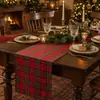 Mantel Rectangular, Stock Disponible, Diseño Cuadros Tejidos de Poliéster con Borde Dobladillo Plegado, Múltiples Diseños Disponibles para Comedor, Fiesta de Navidad y Decoración del Hogar, Suministro Directo de Fábrica