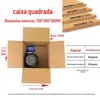 Caixa Expressa Não. 1-12 Caixa de embalagem expressa de papelão, caixa de papel expresso de meia altura, caixa de embalagem de papelão rígido especial para remessa