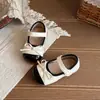 Sapatos Mary Jane Femininos com Laço 2026 Primavera e Outono Solado Macio Fechamento em Velcro Retro Baixo Sapatinhos de Princesa para Bebê
