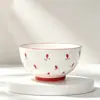 Whisper Floral Color Bajo Esmalte Estilo Exquisito Femenino Juego de Plato y Tazón de Cerámica Diseño de Alto Valor Nuevo Modelo 2026