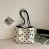 Bolso de Mano de Gran Capacidad Estilo Coreano para Mujer 2026 Nuevo Tendencia Nicho Bolso Tote de Lunares Bolso de Hombro Versátil para Viajes Diarios