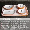 Conjunto Laranja e Branco Bicolor de Melamina Imitação Porcelana para Cantina Escolar Prato de Jantar Resistente a Quedas Restaurante Comercial Hotel Confinamento Combinação de Louças