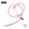 Cordón elegante de 6 mm con hebilla doble para teléfono móvil, para muñeca, corto, funda para teléfono móvil, cordón tejido, cordón para cámara/llaves, antipérdida