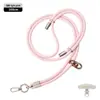 Cordón de Teléfono Móvil de Gama Alta Correa Resistente de 6 mm para Cuello Cruzado Ajustable Exterior Anti-Pérdida Exquisita Cuerda Tejida para Muñeca