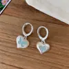 Pendientes de Clip para Oreja con Goteo de Aceite de Flor de Amor, Diseño Pequeño Dulce y Exquisito, Tridimensional, Versátiles, Novedad de Primavera
