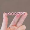 Estilo Coreano Elegante Exquisito Diamante Rosa Bola Bico de Pato Presilha Presilha de Franja Presilha Lateral para Cabelo Acessórios de Cabelo Topo Feminino Grampo de Cabelo