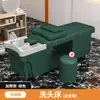 Barbería Cama de Champú Tailandesa Salón de Peluquería Masaje Salón de Belleza Cama de Terapia Capilar Circulación de Agua a Temperatura Constante Calentador de Agua para Fumigación