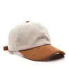 Gorra de Béisbol de Pana Nueva para Otoño e Invierno de Mujer Transfronteriza Estilo Coreano Unisex Sencilla de Color Sólido Pico de Pato Cálida de Moda