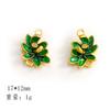 Estilo Chinês Elegante Retrô Exquisito Duplo Pendente Lótus Gotejamento de Óleo Liga Brincos Pulseira Joias Acessórios DIY Brincos