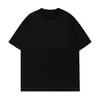 Camiseta Básica de Algodão Puro Solta de Manga Curta para Homem, Novo Estilo Verão 2025, Camiseta Básica de Gola Redonda para Casal, Pode Ser Aberta em Camada Dupla