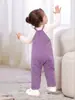 Comercio Exterior Ropa Infantil Primavera y Verano Conjunto de Bebé Casual Color Sólido Top con Volantes + Pantalones de Tela de Canalé Conjunto de Dos Piezas