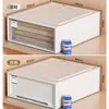 Caixa de armazenamento de plástico tipo gaveta de instalação gratuita, caixa de armazenamento de guarda-roupa doméstico, caixa de armazenamento de roupas combinadas multicamadas, atacado